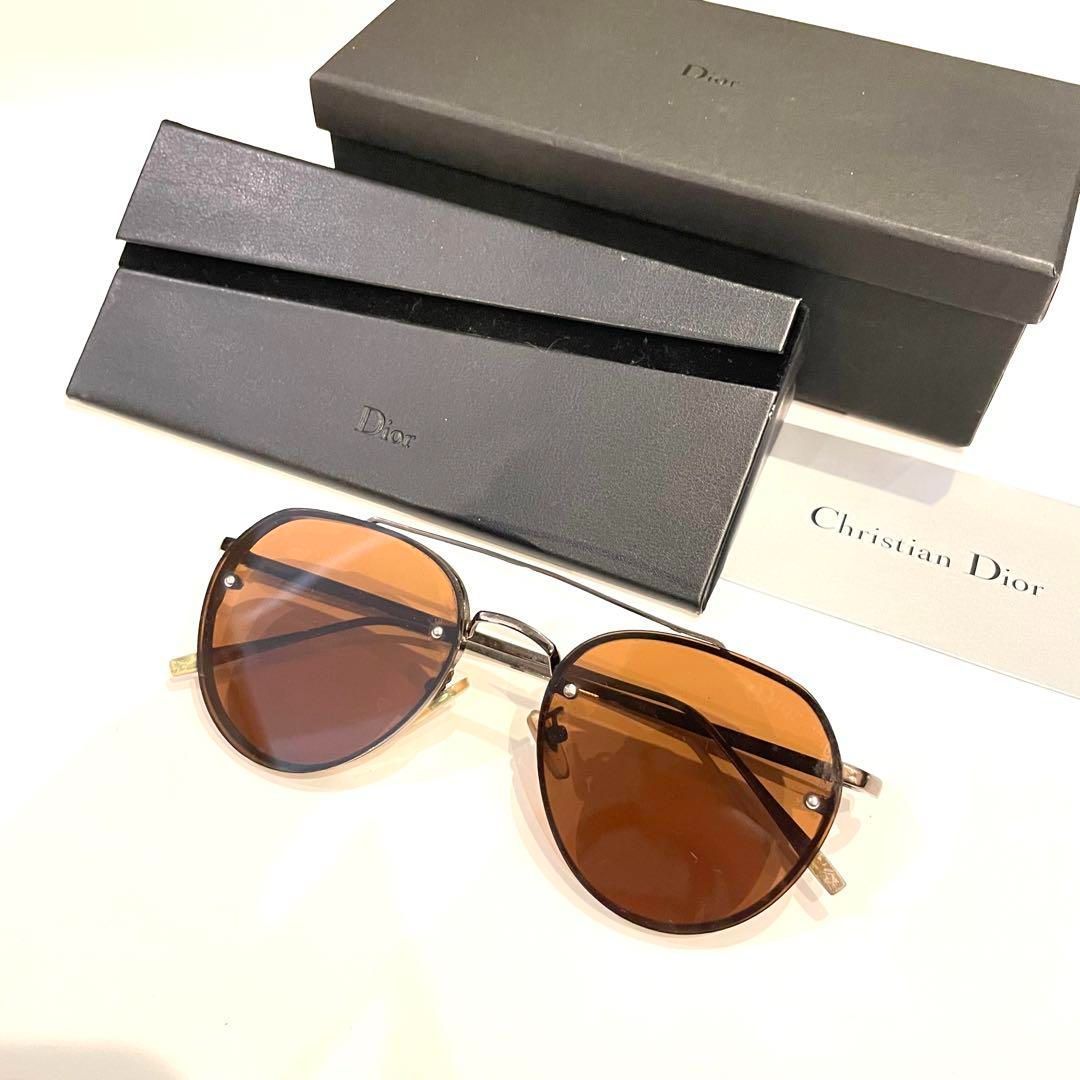 Dior homme ディオール オム ティアドロップ型 金属フレーム 