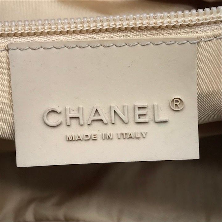 CHANEL シャネル ココマーク スポーツライン 2WAY ラメ キャンバス ショルダー ボストン バッグ カバン 鞄 かばん べージュ a6754 DECORATOM_COM_BR