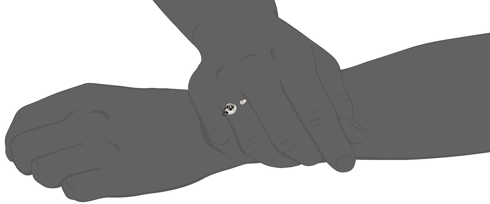 STYLE ブラックジルコニア スムースライン シルバーリング フリースタイル FSR 709-BKCZ 日本サイズ21号