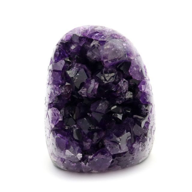 アメジスト クラスター 原石 側面磨き 底切り 1点物 126g ウルグアイ産 Amethyst 送料無料 母の日 贈り物 ギフト プレゼント
