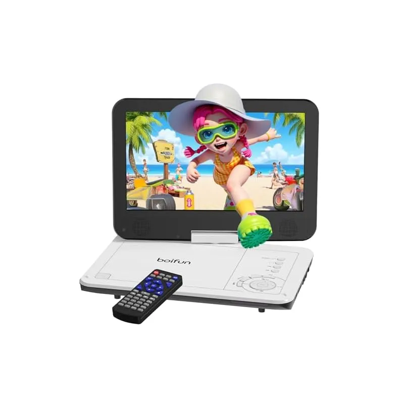 2025年 超軽量】 BOIFUN ポータブルDVDプレーヤー12.5型 ミニdvd