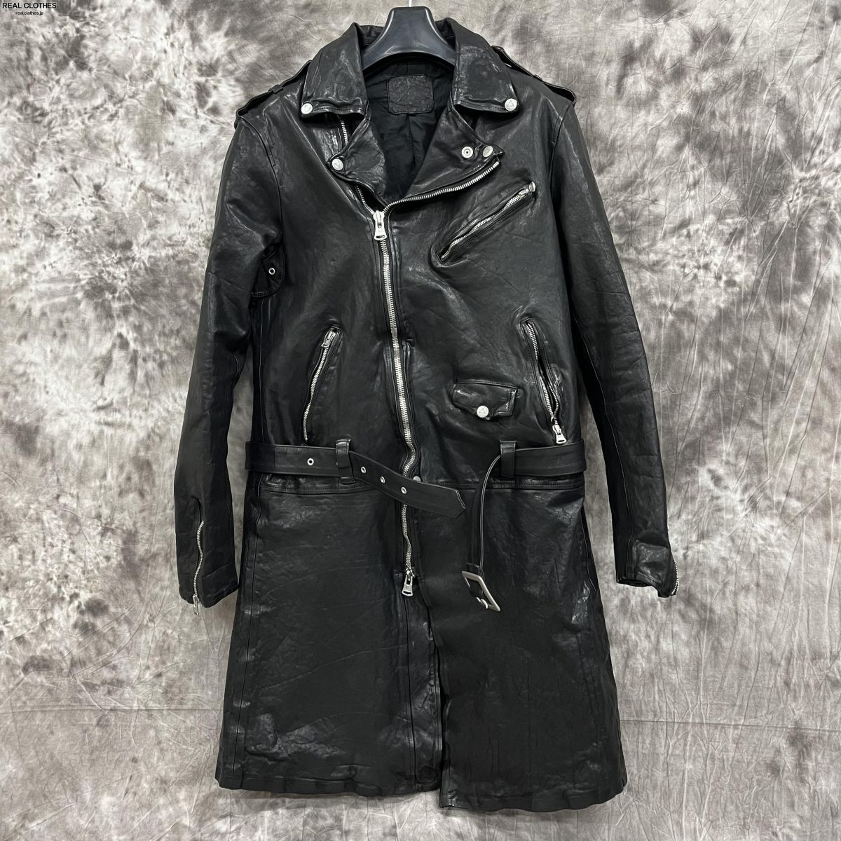 BACKLASH/バックラッシュ JAPAN SHOULDER GARMENT-DYED RIDERS COAT