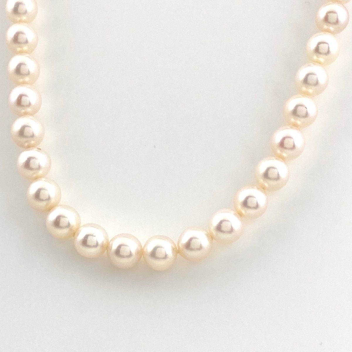 タサキ TASAKI パール デザインネックレス WG ホワイトゴールド 真珠 ネックレス K14 WG パール レディース