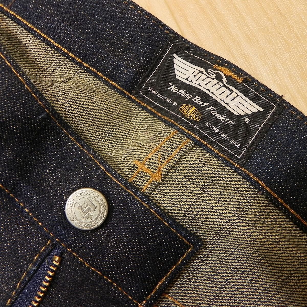 l769□ 濃紺 美品 W34 RADIALL ラディアル インディゴ デニム ジーンズ 
