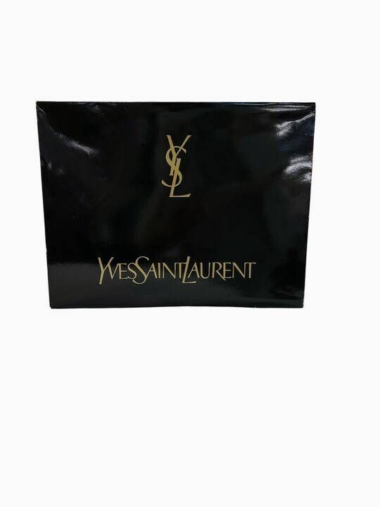 〇YVES SAINT LAURENT イブ サンローラン パフケット 綿毛布