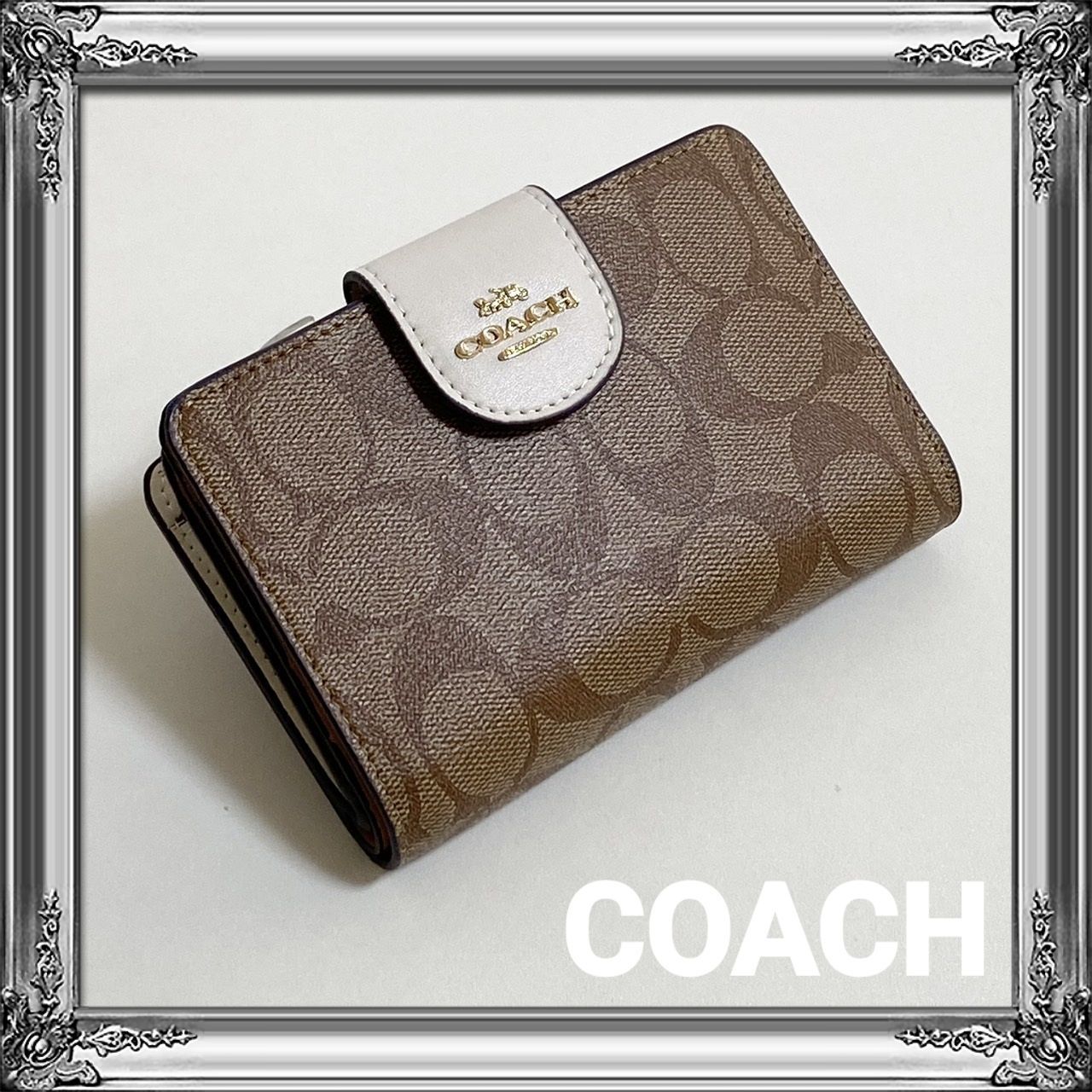 新品】COACH ラグジュアリー シグネチャー PVC レザー