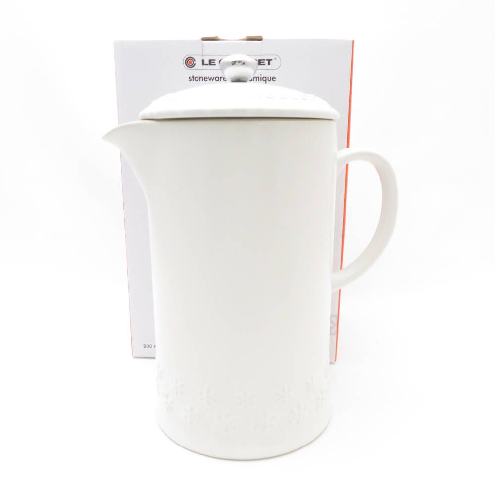 ♥ Le Creuset ルクルーゼ カフェティエール コーヒーポット 1点 コーヒープレス プレンチプレス フルール SO3625A1