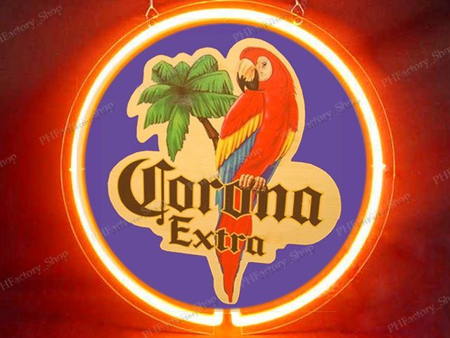 ネオンサイン ネオン看板 壁掛け Corona Extra Parrot Beer コロナ