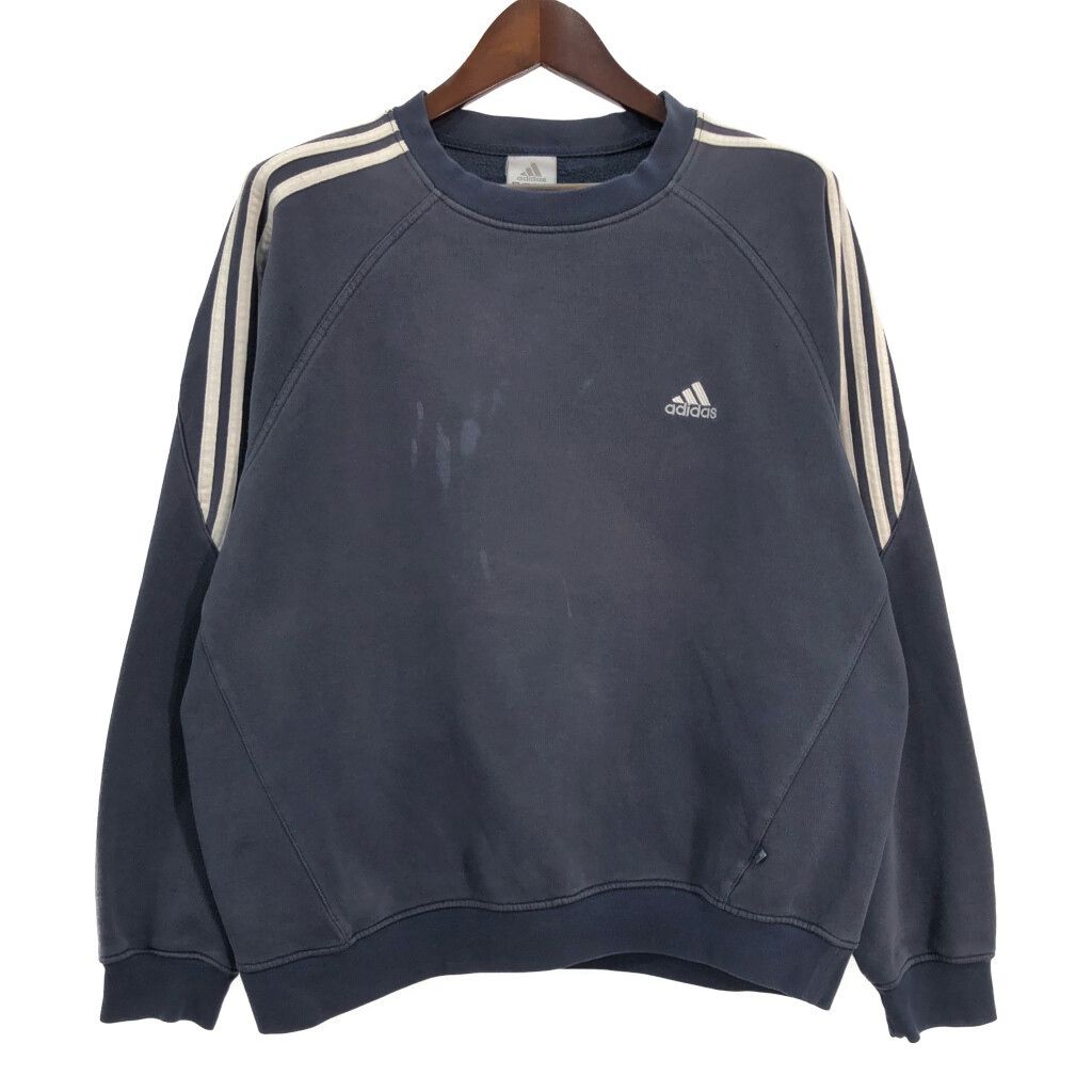 アディダス　adidas スウェットセットアップ　未使用　ネイビー adidas 半額以下 スウェット メンズ アディダス 上下セット ID