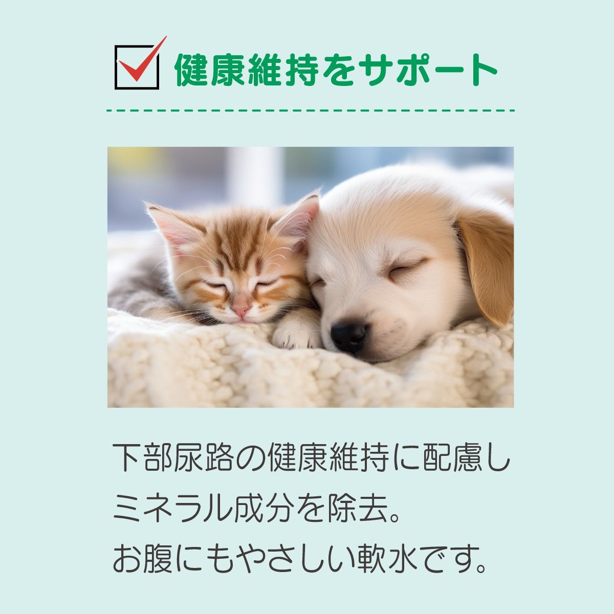 下部尿路の健康維持 ペットウォーター