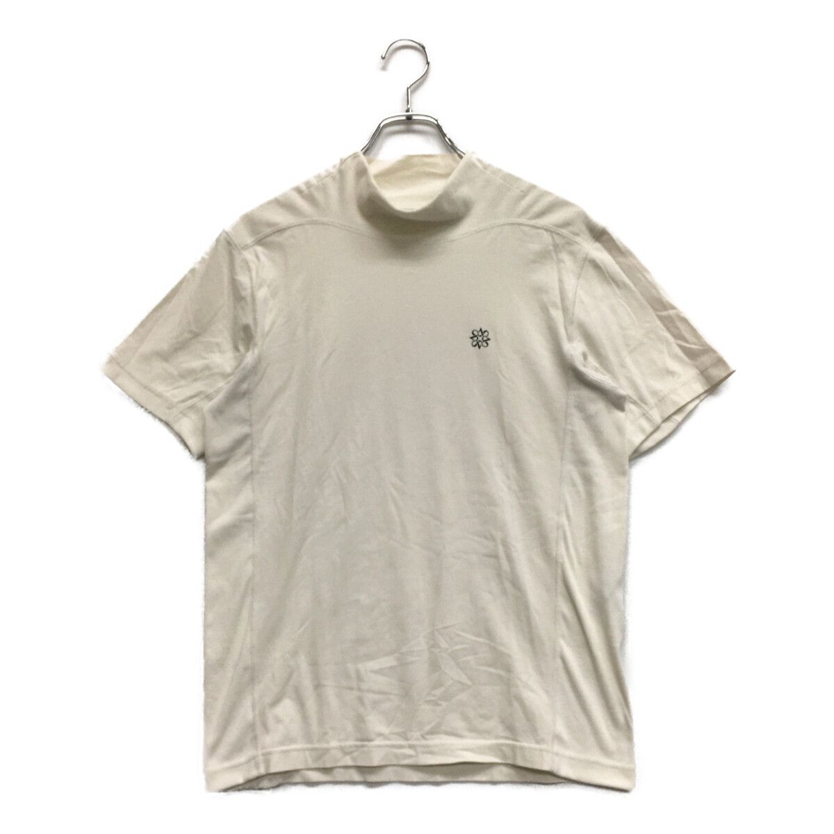 中古 メンズ セントアンドリュース StANDREWS 半袖シャツ L 白 ホワイト ハイネック シンプル