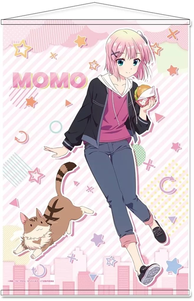 中古】タペストリー 千代田桃 描き下ろしB2タペストリー 「まち