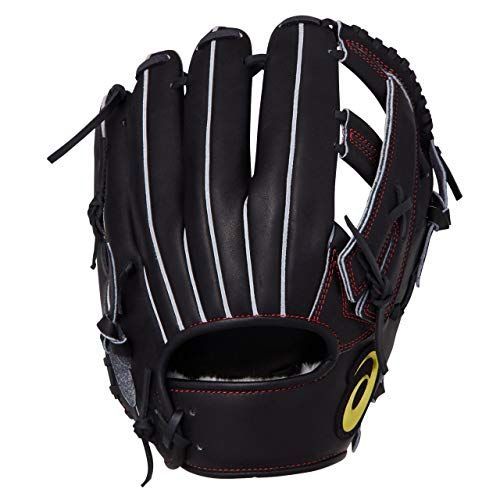 asics ブラック 右投用 軟式グローブ 3124A242