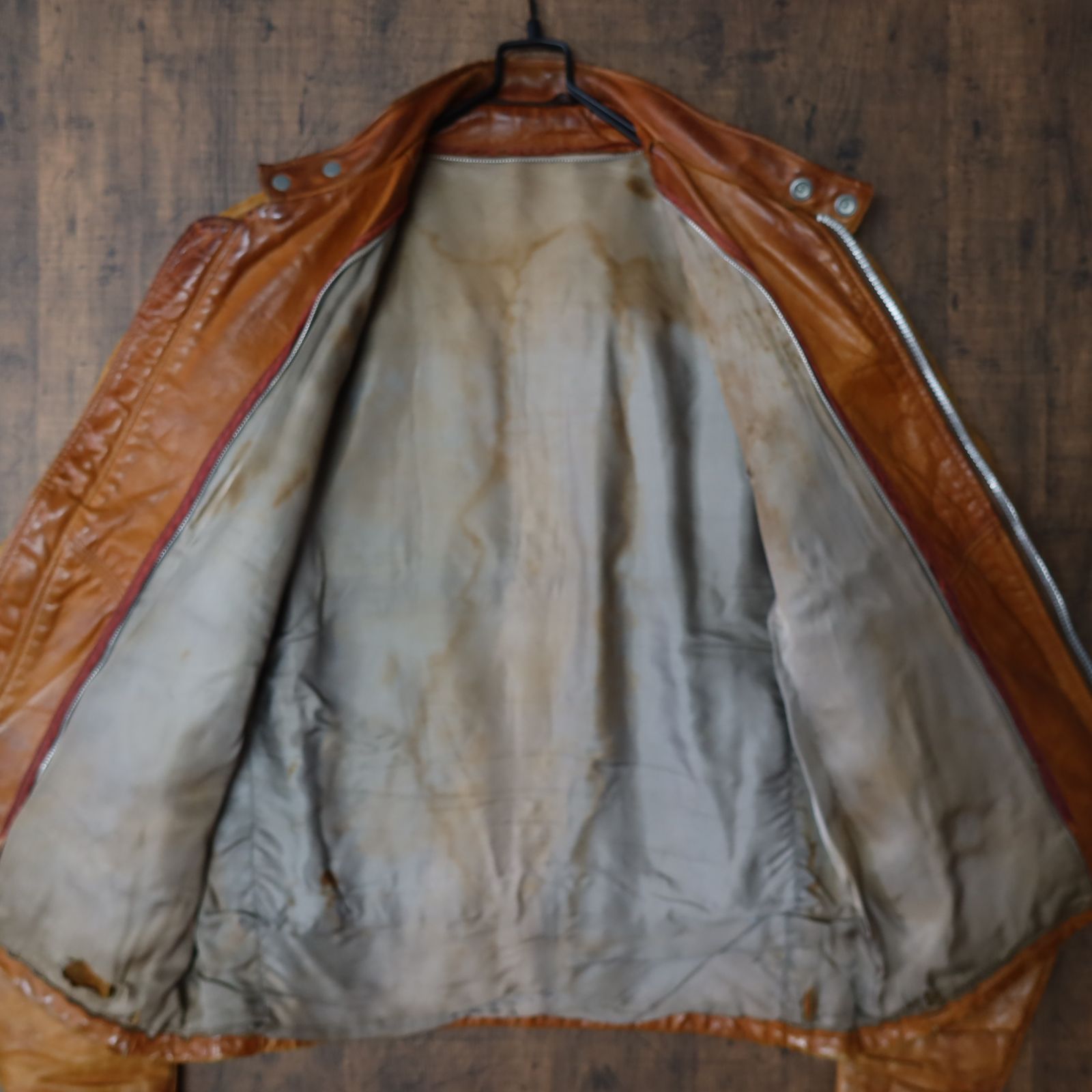 70s Vintage US古着☆Schott ショット レザー シングル