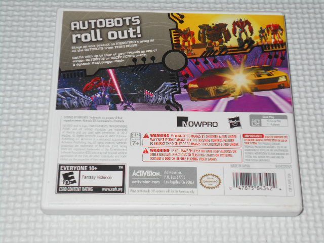 ニンテンドー3DS - 3DS★TRANS FORMERS PRIME THE GAME 海外版 北米版 Transformers: Prime The Game - Nintendo 3DS TESTED | eBay