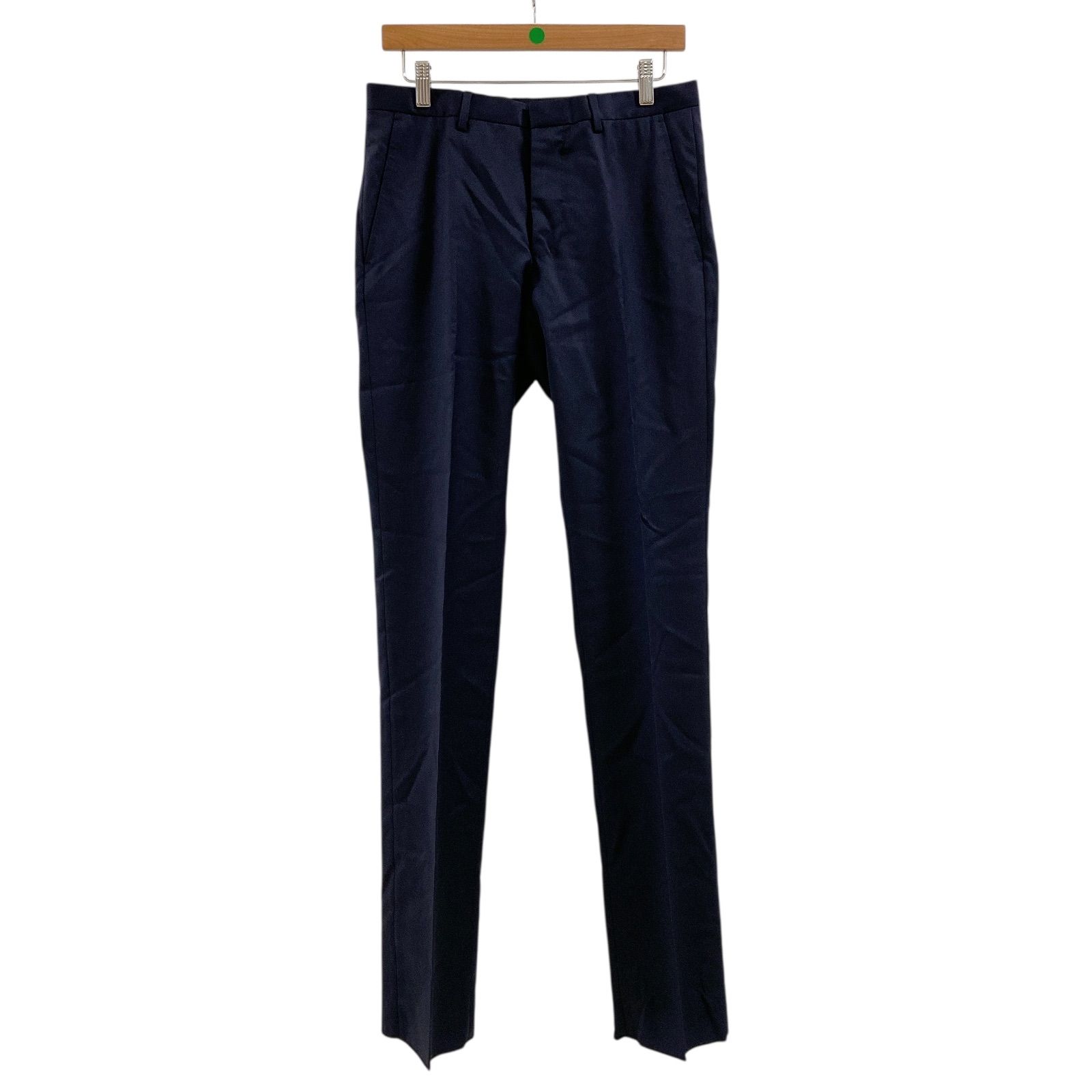 AT-160 GUCCI グッチ パンツ ビジネス ネイビー 細身 メンズ