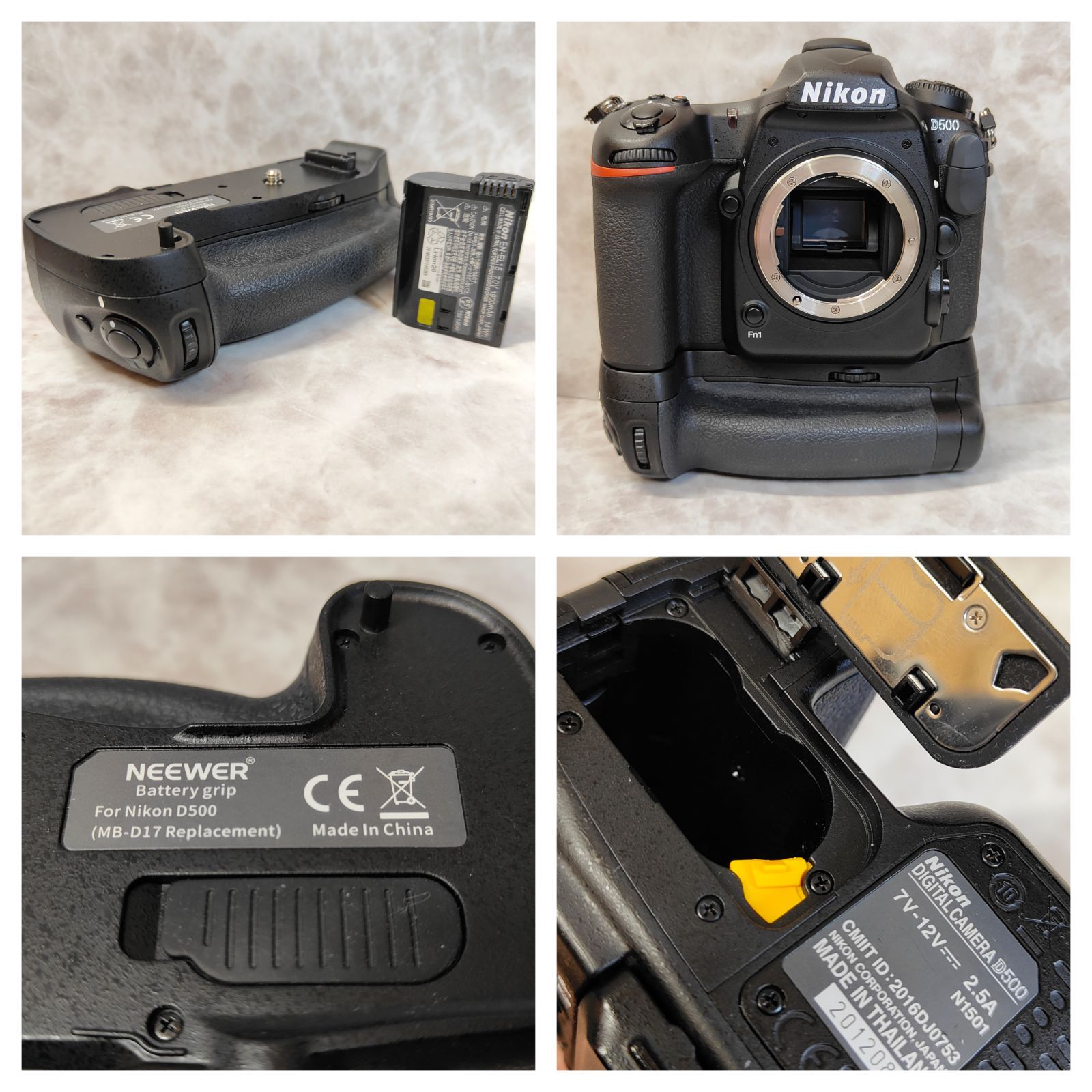 Nikon D500 ボディ【バッテリーグリップあり】 極美品】Nikon デジタル一眼レフカメラ D500 ボディ バッテリー