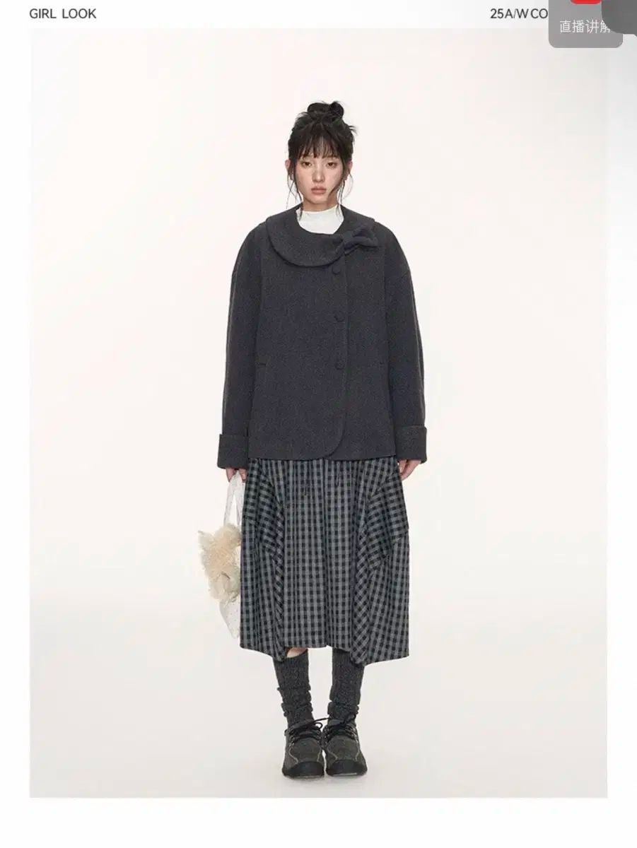 Takeanap チェック ロングスカート