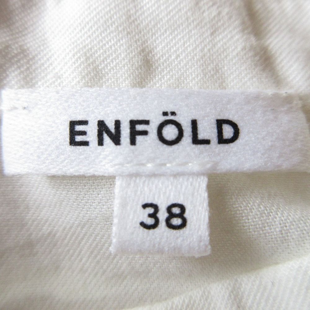 ENFOLD - enfold/ 長袖ブラウス 美品 22AW ENFOLD エンフォルド 長袖 バンドカラー シャツ