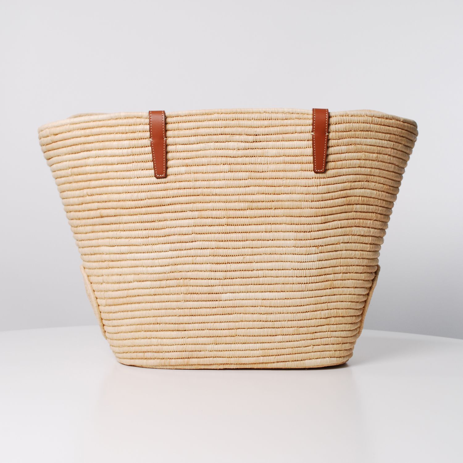 CELINE カゴバッグ タン CELINE クラッシック パニエ / ラフィア