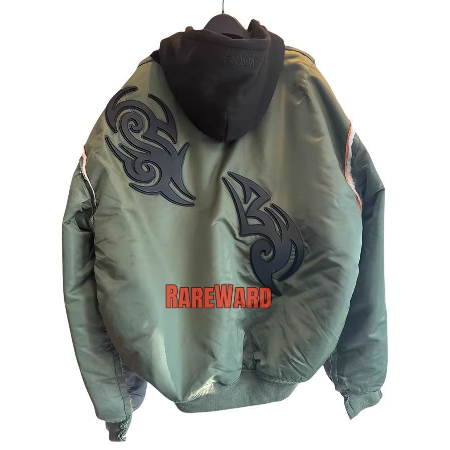 VETEMENTS ALPHA 19AW TRIBAL MA-1 JACKET トライバル再構築デザイン