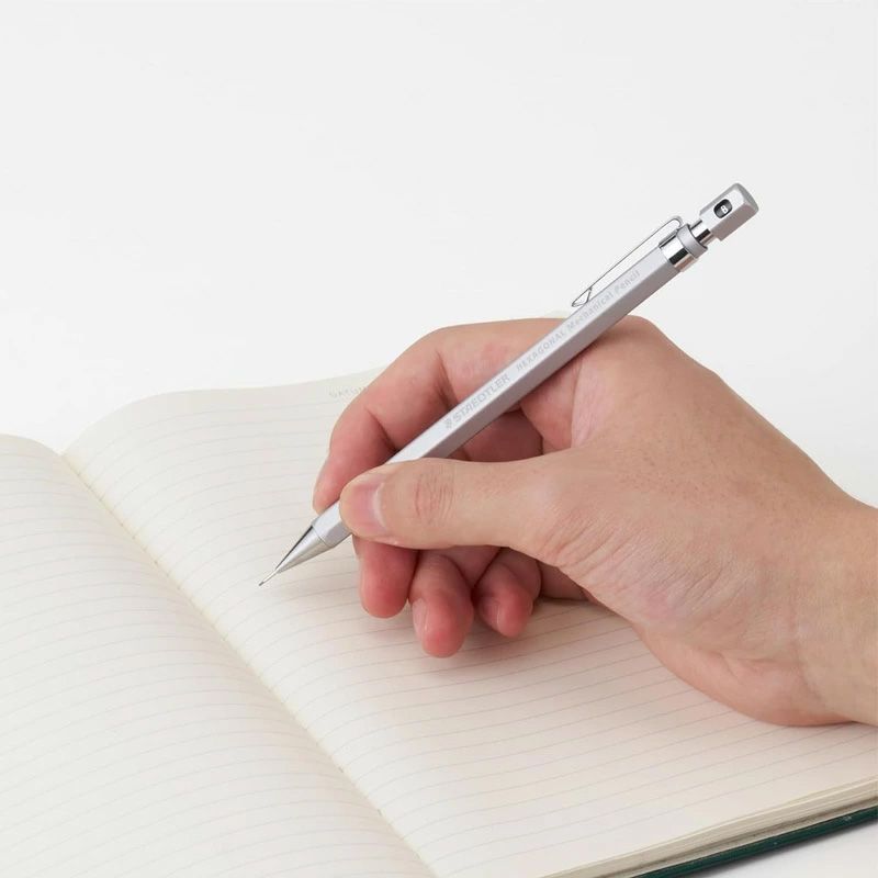 ステッドラー ヘキサゴナル シャープペンシル 0.5mm シルキーシルバー 5本セット 925 77-05S シャーペン 筆記用具