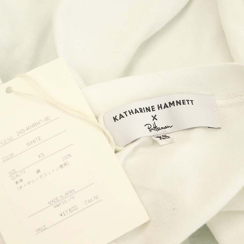 美品⭐️ロンハーマン KATHARINE HAMNETT 長袖Tシャツ　白 キャサリンハムネット KATHARINE HAMNETT × ロンハーマン Ron