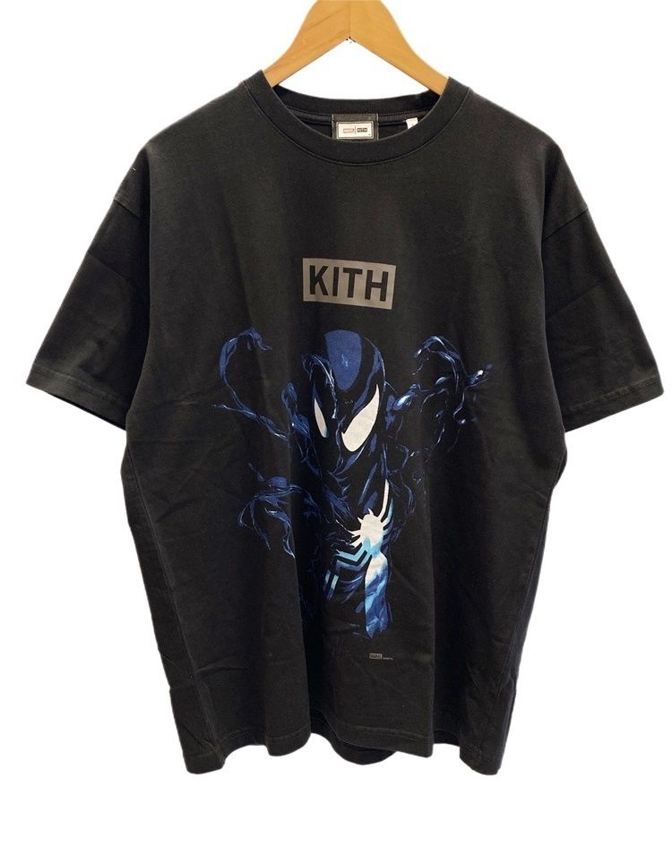 キス KITH Marvel Spider-Man Black Suit Vintage Tee Black 22SS