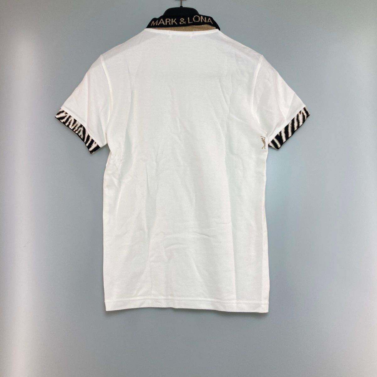 MARK&LONA Mサイズ ホワイトポロシャツ ゴルフ MARK&LONA ポロシャツ