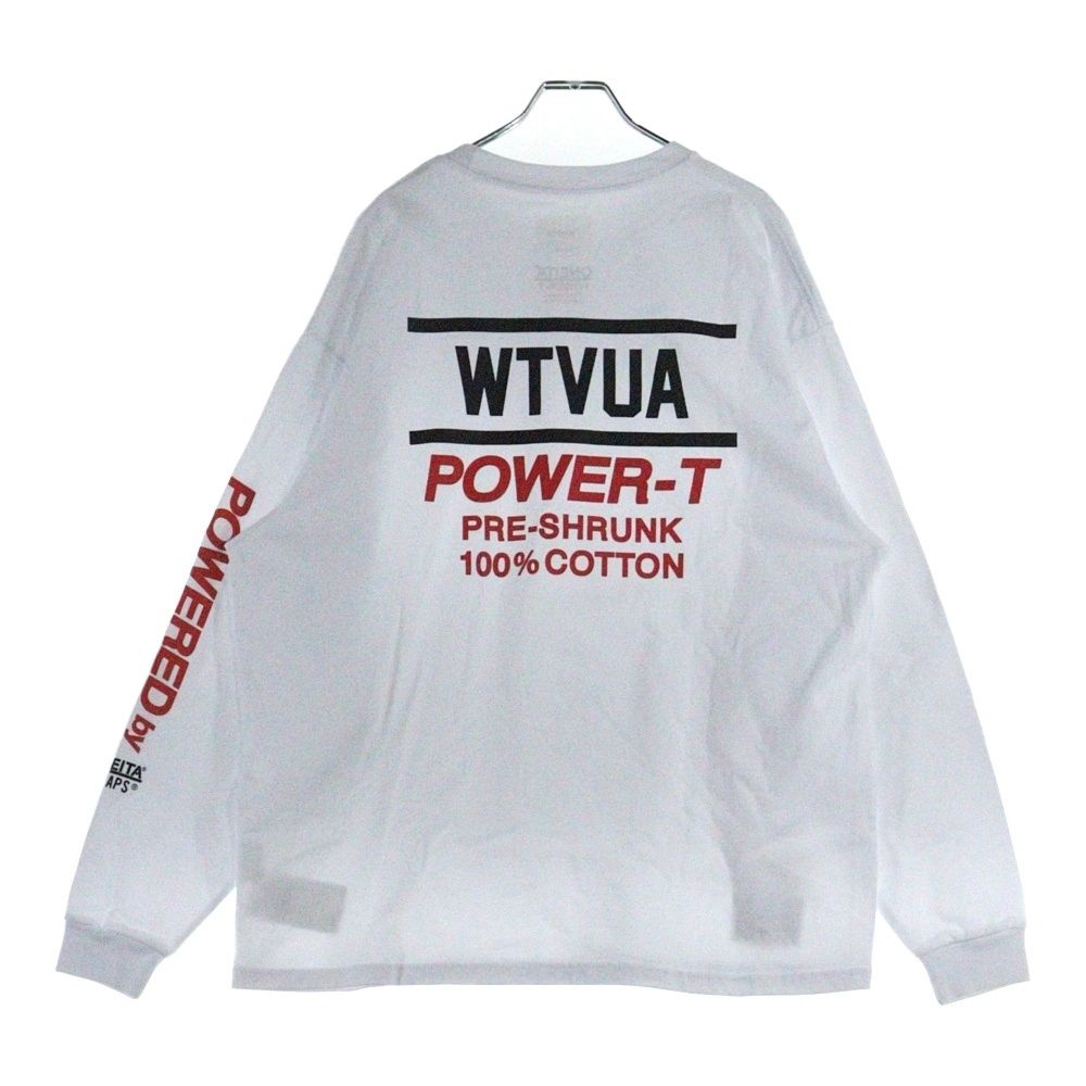 WTAPS ダブルタップス 22AW POWER-T |LS |COTTON.ONEITA コットン 長袖Tシャツ カットソー ホワイト 222170ND-CSM02