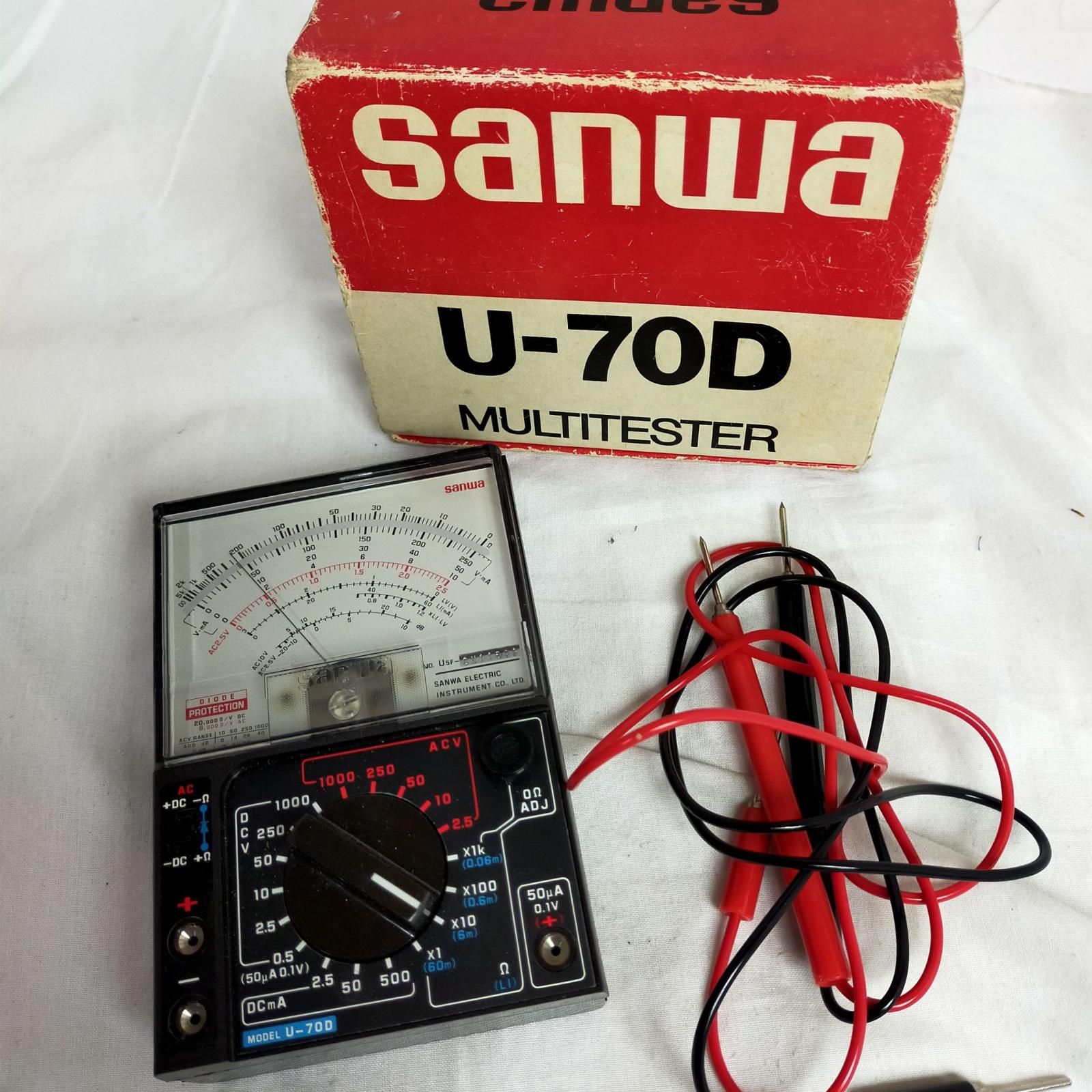 SANWA マルチテスター【中古】 SAMWA U-70D マルチテスター - メルカリ