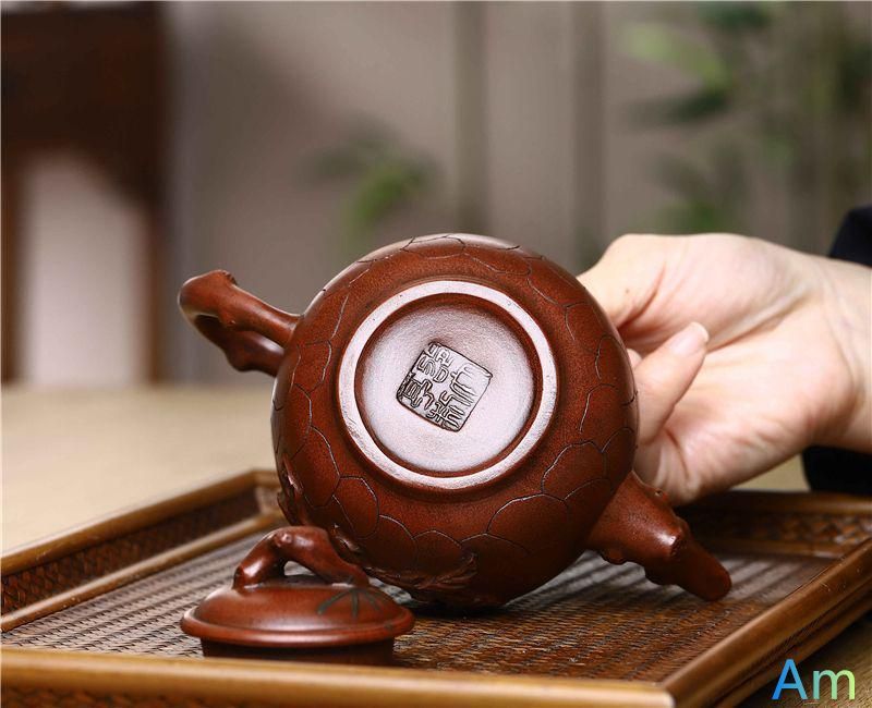 童子の寿桃壺 古美術 紫砂壺・紫泥急須・茶壺・茶道具 - メルカリ