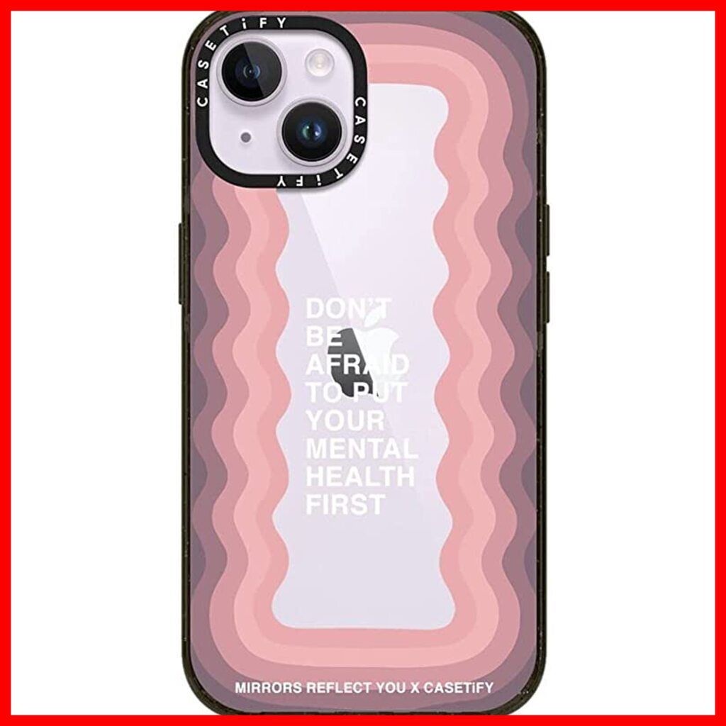 高額売筋 インパクト iPhone 14 ケース [MIL準拠 (4x MIL-STD-810G)2.5mからの落下試験をクリア] Don\'t  Be Afraid By Mirrors Reflect You グロッシー サイズ: iPhone 14 その他 