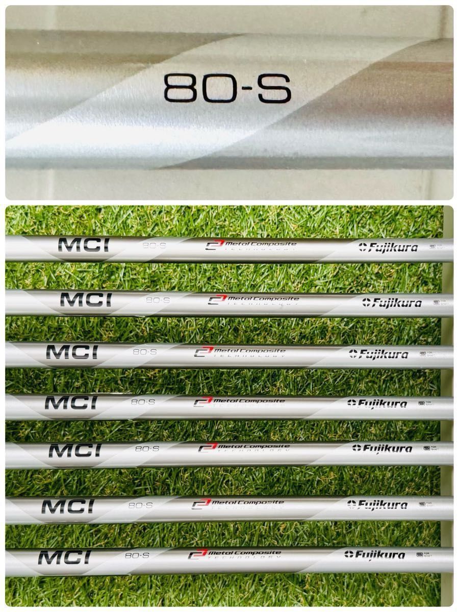 MCI装着】ピン i210 緑ドット メンズアイアンセット 7本