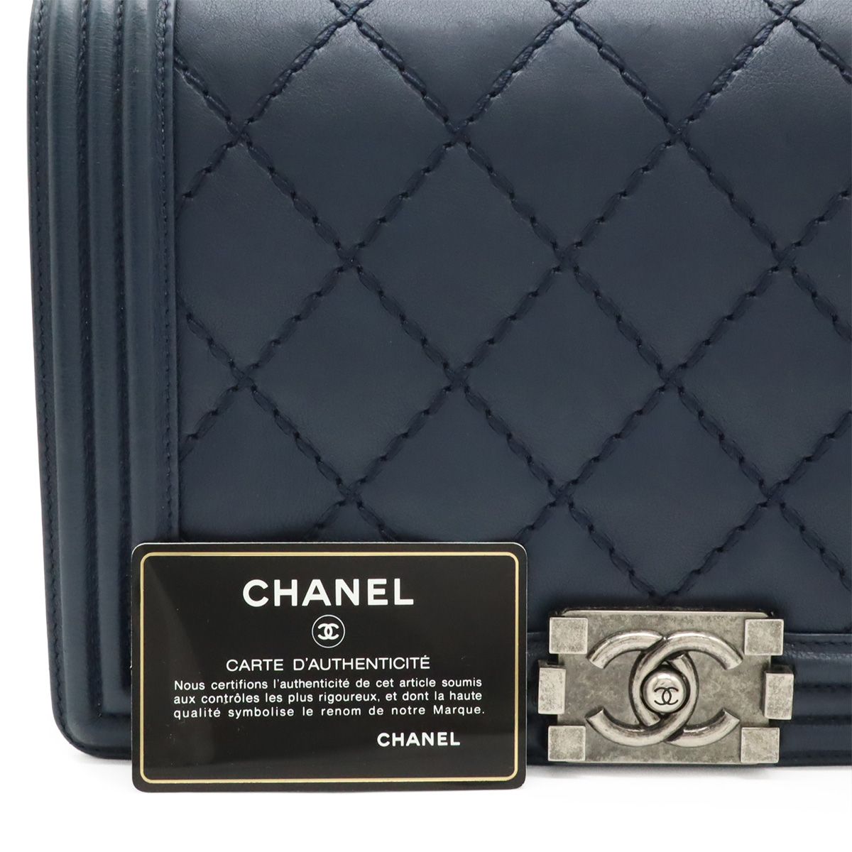 CHANEL シャネル　ワイルドステッチ　マトラッセ ネクタイ　ココマーク CHANEL シャネル マトラッセ ココマーク ワイルドステッチ