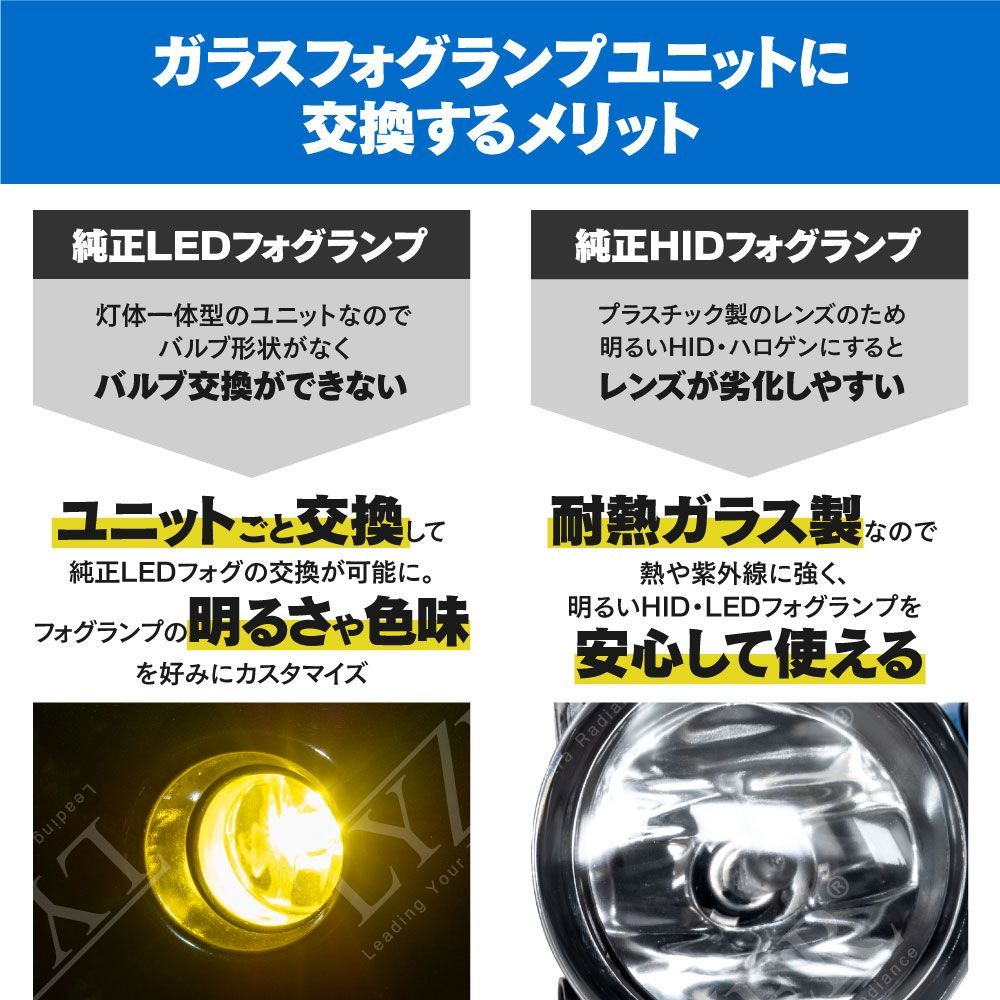 Azzurri】 三菱 コルト Z27AG H18.5～ ラリーアートバージョンRのみ ガラス フォグランプユニット 後付 HID LED 取付可能  【AZ18454】 - メルカリ