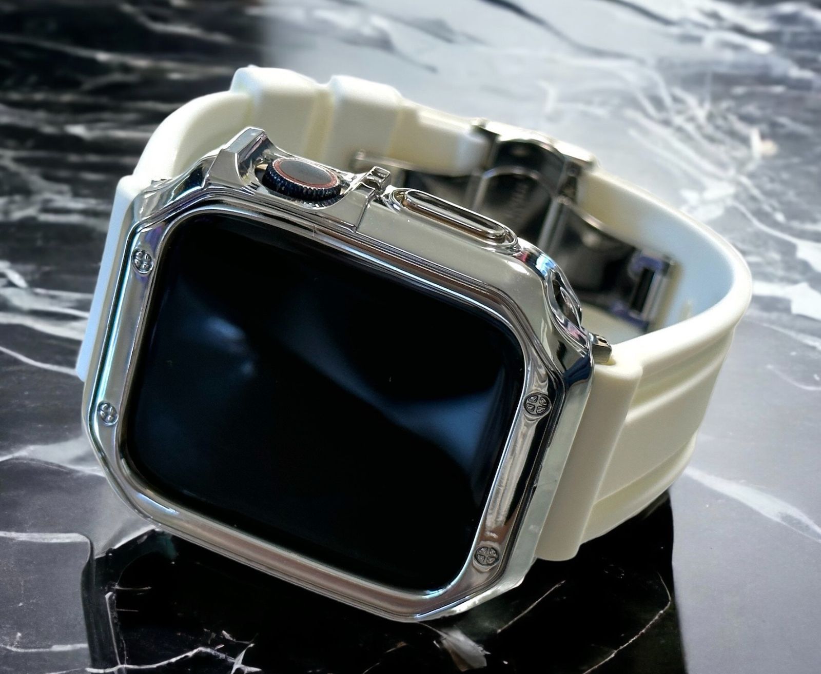 40mm バックル ラバーベルト Apple Watch ベルト