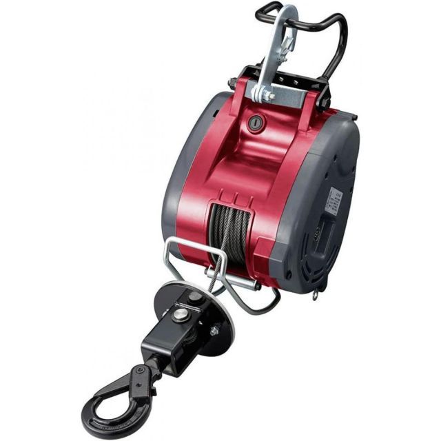 京セラ 旧リョービ ウインチ 31m AWI125B 最大吊揚荷重 130kg ラッチロックフック 軽量 コンパクト 加速防止 逆巻防止 ブレーキ付