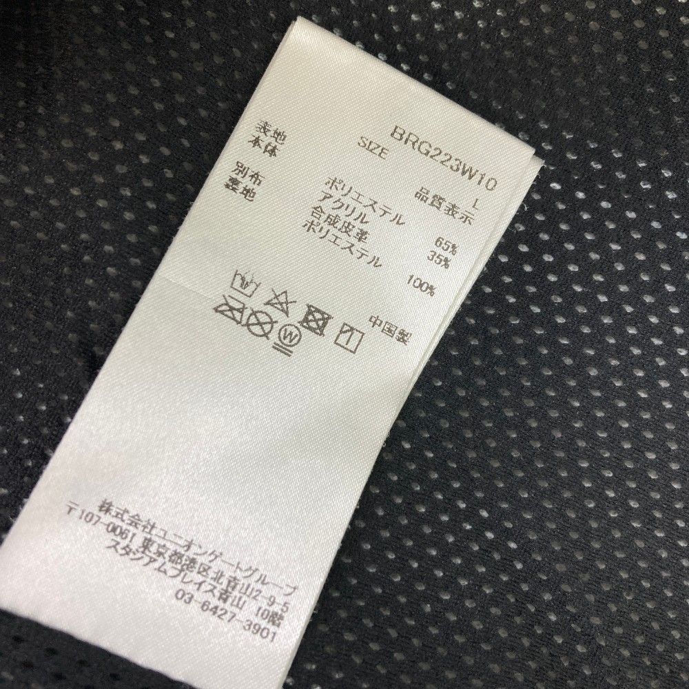 サイズ：L BRIEFING GOLF ブリーフィング ボアフリース ジップベスト