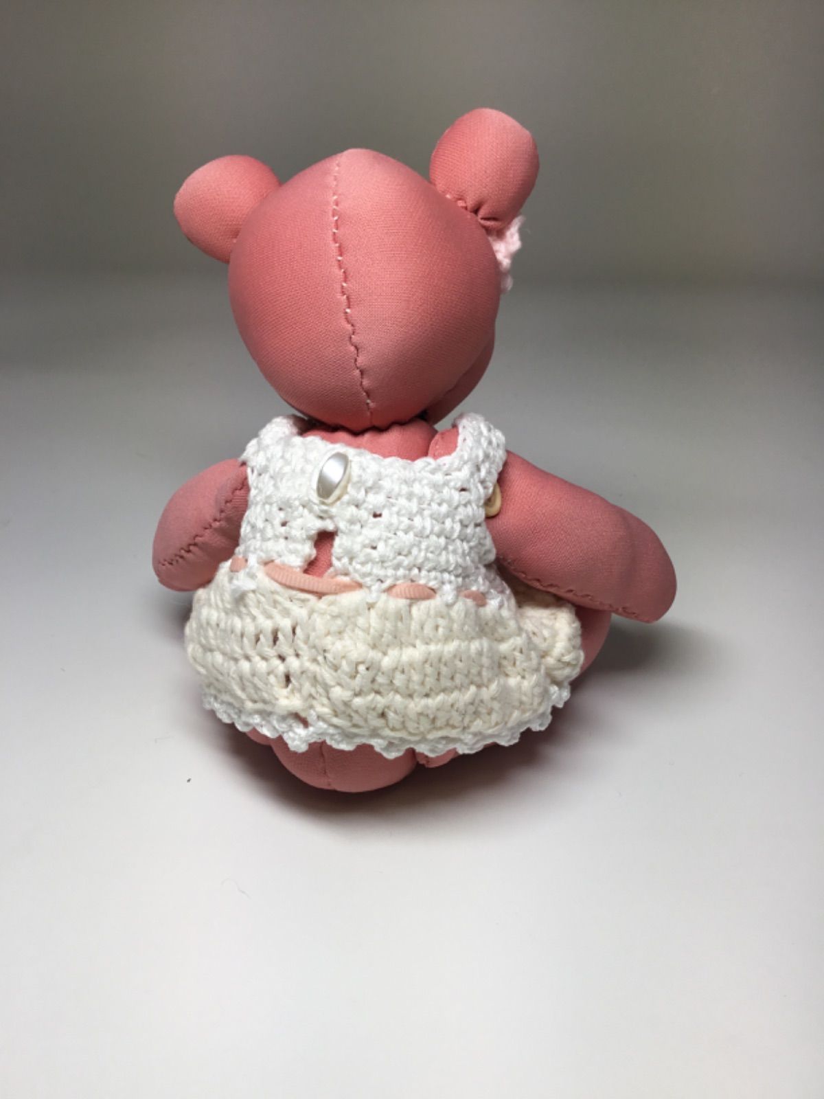 驚く妹くま ぬいぐるみ ハンドメイド 海外作家様 テディベア ピンク 部屋飾り 驚く妹くま ぬいぐるみ ハンドメイド 海外作家様 テディベア