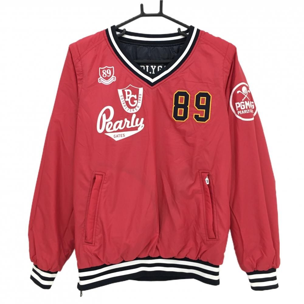 パーリーゲイツ 中綿リバーシブルスニード ネイビー 片面レッド 袖着脱可 ブルゾン 防風 メンズ 3 S ゴルフウェア PEARLY GATES WHITEMONARCHHOTEL_COM