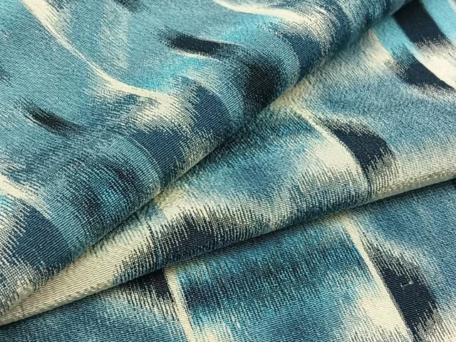 御召　単衣　悉皆済　縞 正絹袷 縞お召単 御召 単衣 悉皆済 縞 高級西陣織 縞 御召 西陣