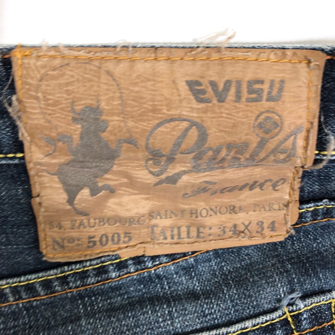 EVISU エヴィス デニム パンツ ジーンズ N°:5005 ユーロ ピンク 家紋