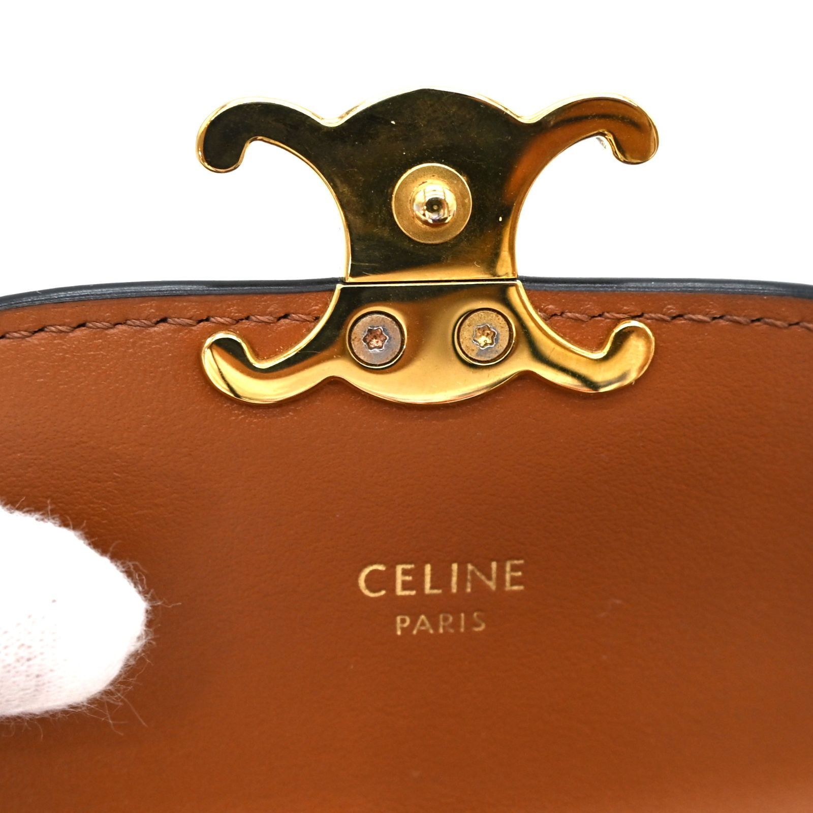 CELINE セリーヌ トリオンフ 三つ折り財布 ブラウン （20133） - メルカリ