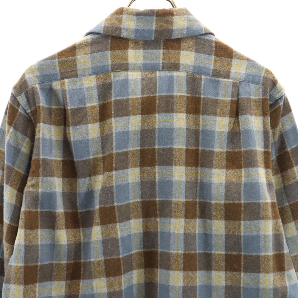 ペンドルトン 70s USA製 ヴィンテージ 開襟 チェック柄 長袖