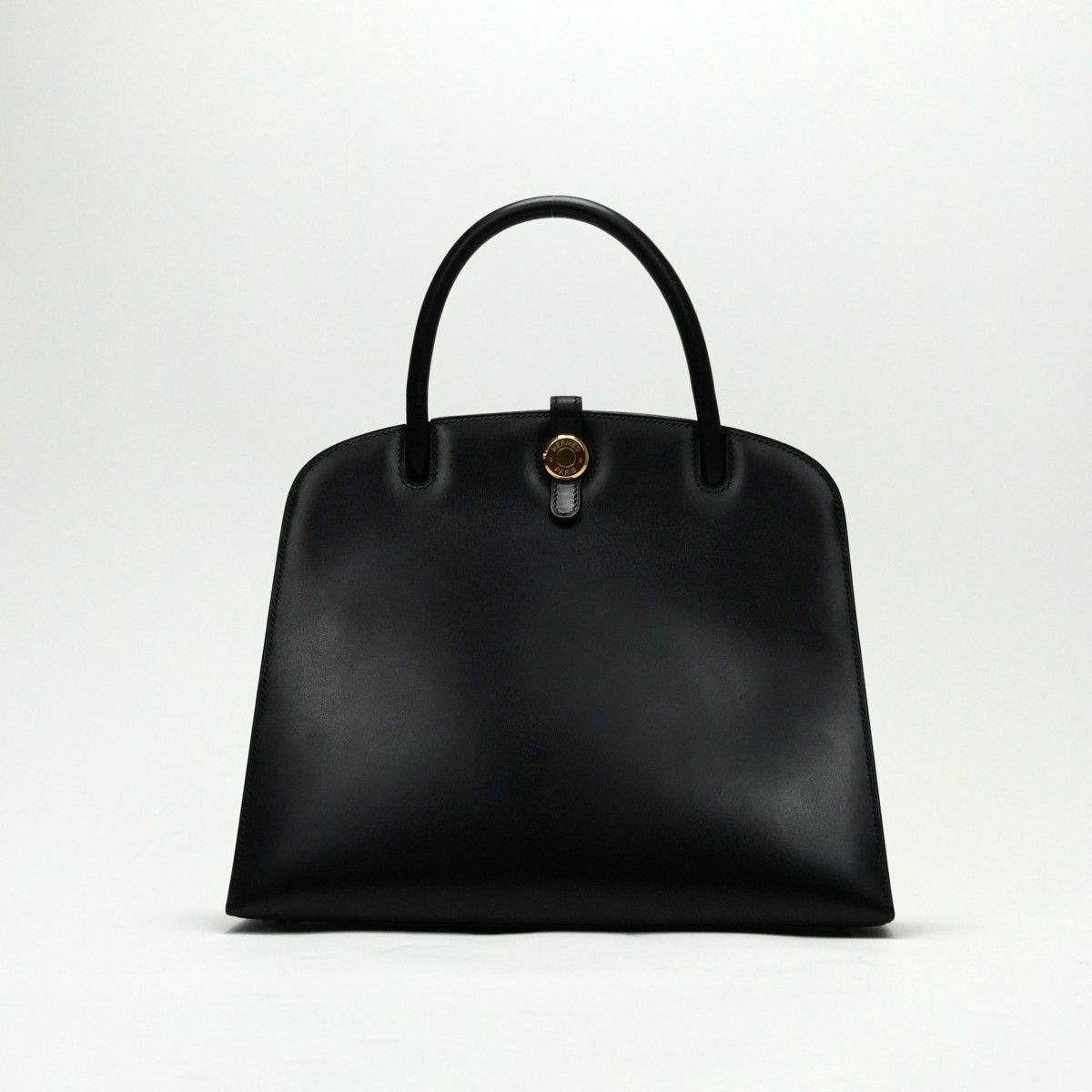 エルメス　HERMES ダルヴィー　黒　ボックスカーフ　銀金具 エルメス HERMES ダルヴィPM ダルヴィ PM バッグ トートバッグ