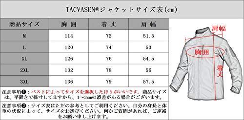 OD_L TACVASEN 登山ジャケット メンズ キャンプ 耐久性 フリースコート