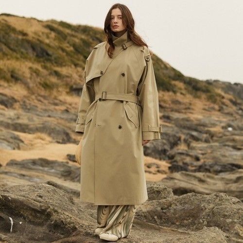 soerte ソエルテ Oversized stand collar trenchcoat オーバーサイズトレンチコート SOGRG0122002 -  メルカリ