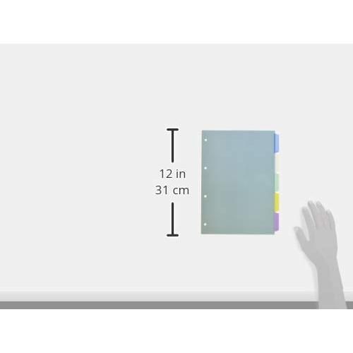 ライオン事務器 PP インデックス 5色入り A4S I-33P