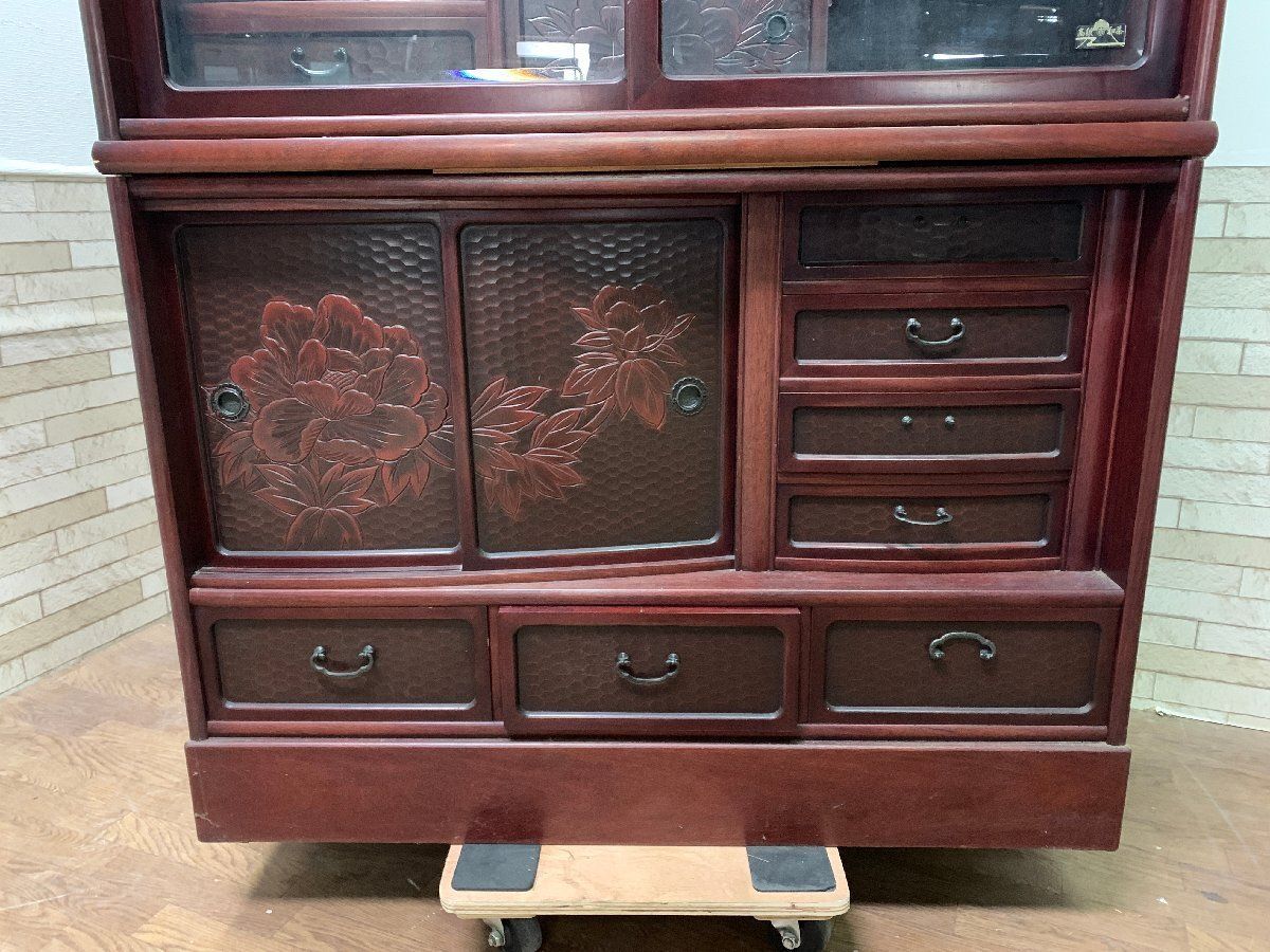 アンティーク、鎌倉彫、和茶タンス